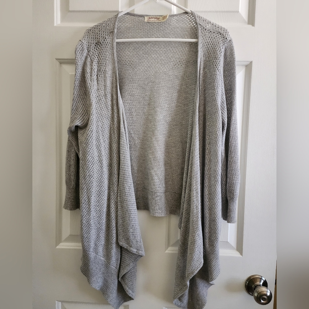 Faded Glory Gray Open-Front Women's Sweater